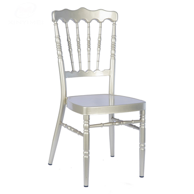 Aluminum Iron Elegant Banquet Wedding Chiavari Chair 17.5 Inches Seat Height