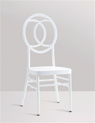 White Wedding Chiavari Chair No Upholstered 15.5 Inches Seat Depth