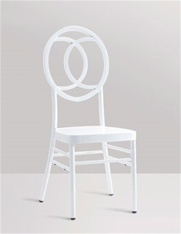 White Wedding Chiavari Chair No Upholstered 15.5 Inches Seat Depth