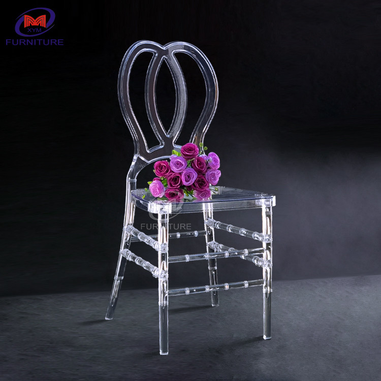 Butterfly Shape Clear Resin Chiavari Chairs 7 Bars Event Chair Mordern OEM ODM Service