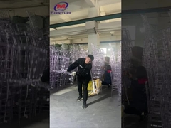 नेपोलियन / टिफ़नी / जियोवानी एक्रिलिक राल चेयर वेडिंग साफ़ क्रिस्टल पारदर्शी